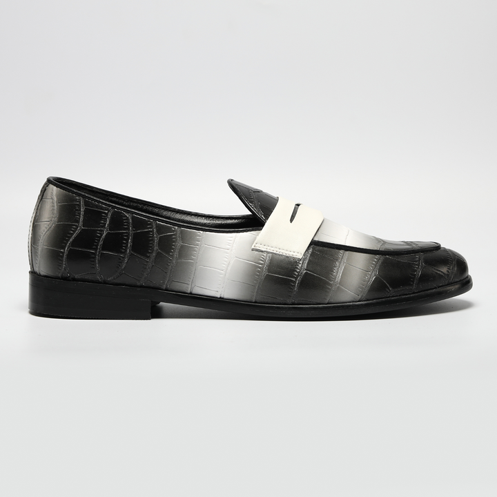 Monkstory Magnificos Faded Slip Ons - Black/White