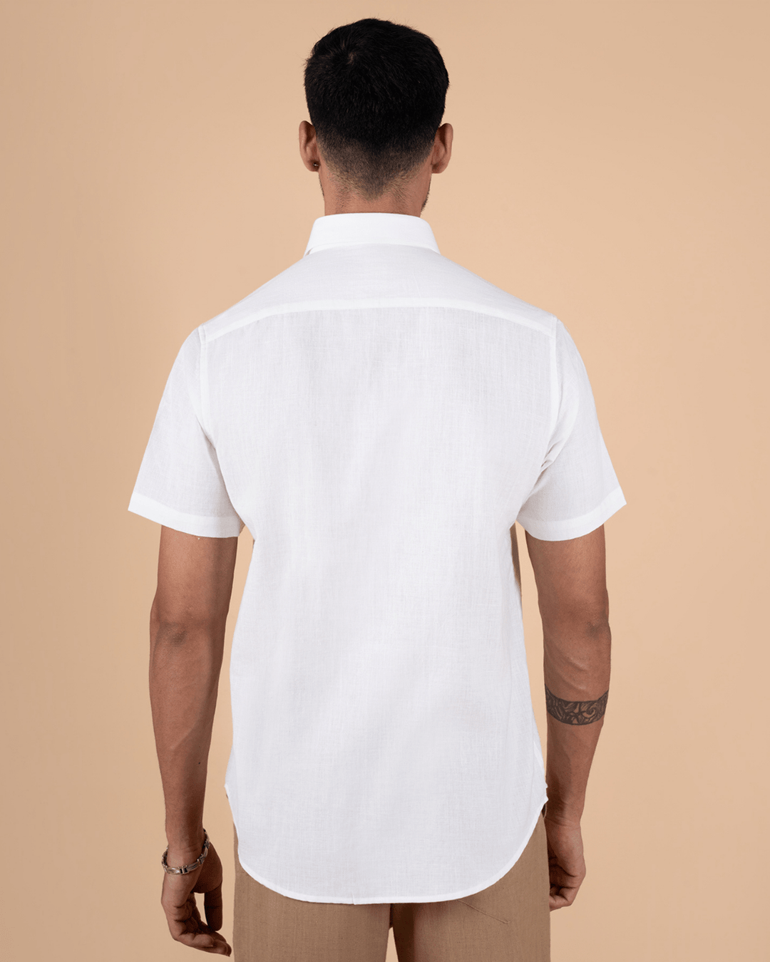 Elegant White Half Sleeve Shirt image