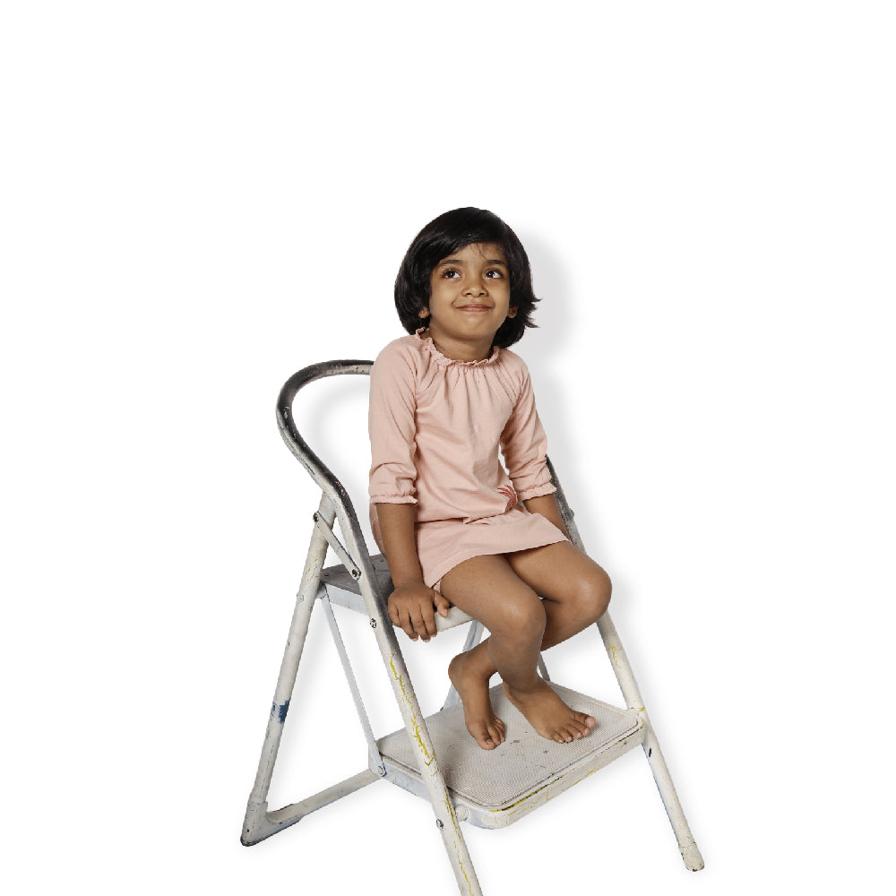 BabbleTym A-Line Floral Print Frock Set