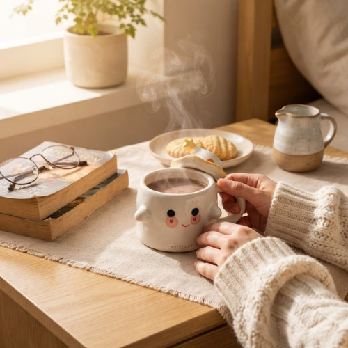 Lacheln – Cute Smiley Ceramic Mug