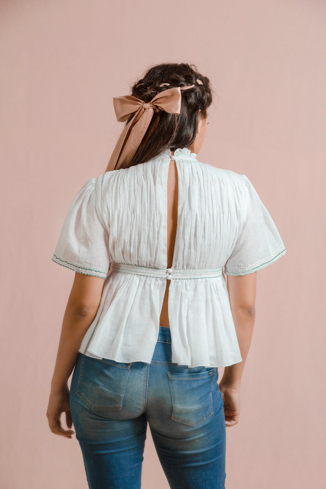 ITIDOR Veni Vedi Vici Blouse -  Heavy Gathered Body