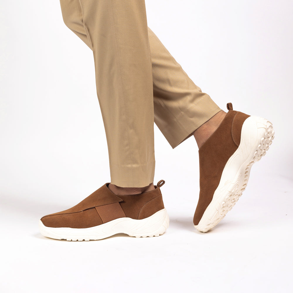 Monkstory Bold Smart Casual Comfy Sneakers - Brown