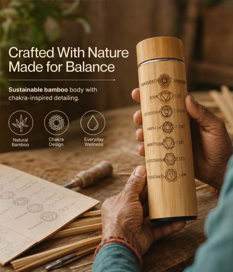 Aegle Sriphal Bamboo Chakras Thermo Flasks