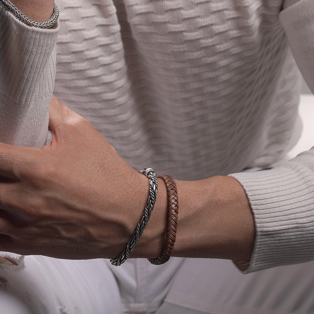 Twine - Oxidized Sterling Silver Men&