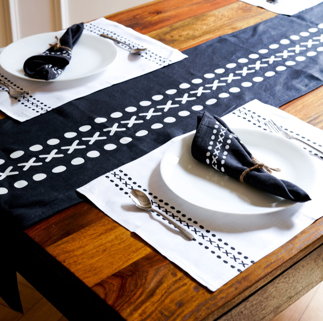 Pravaah Himadri table runner | pure hemp