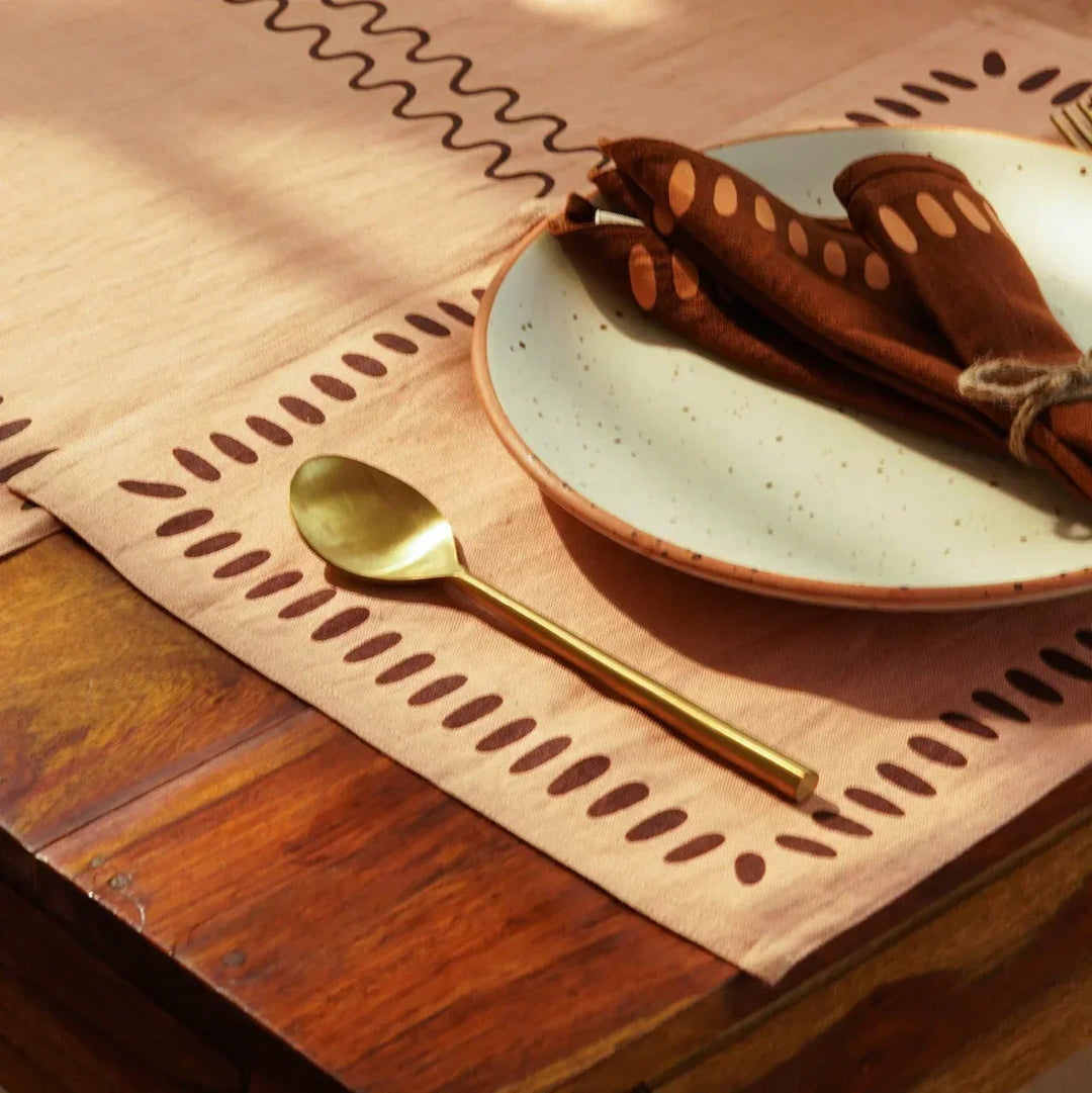 Pravaah Nantara placemats | set of 2/4/6 | pure hemp