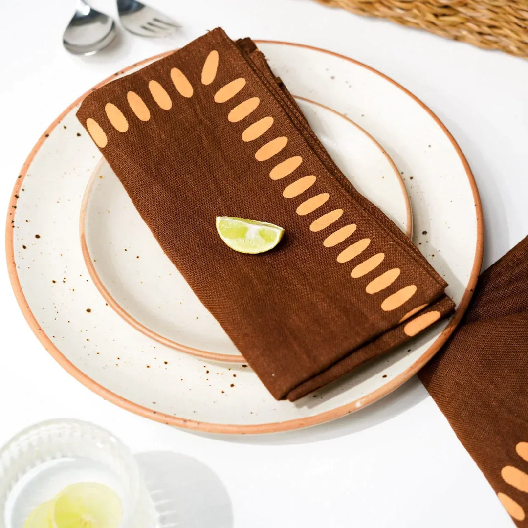 Pravaah Nantara napkins | set of 2/4/6 | pure hemp