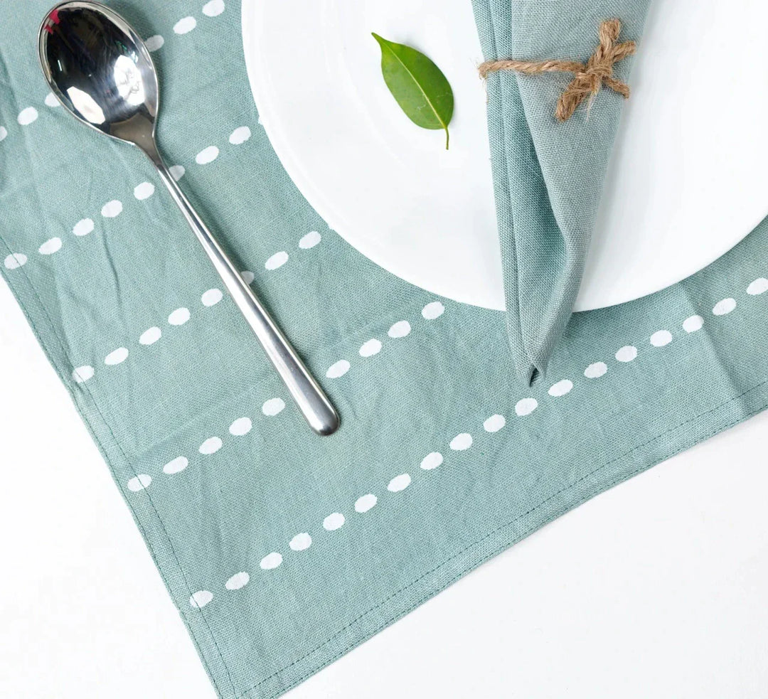 Pravaah Meethu pure hemp placemats | set of 2/4/6