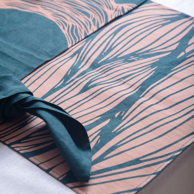 Pravaah Iraja table linen set | pure hemp | table runner, napkins and placemats | sustainable home decor