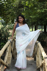 Fluttering Fairytale Handloom Organic Cotton Saree