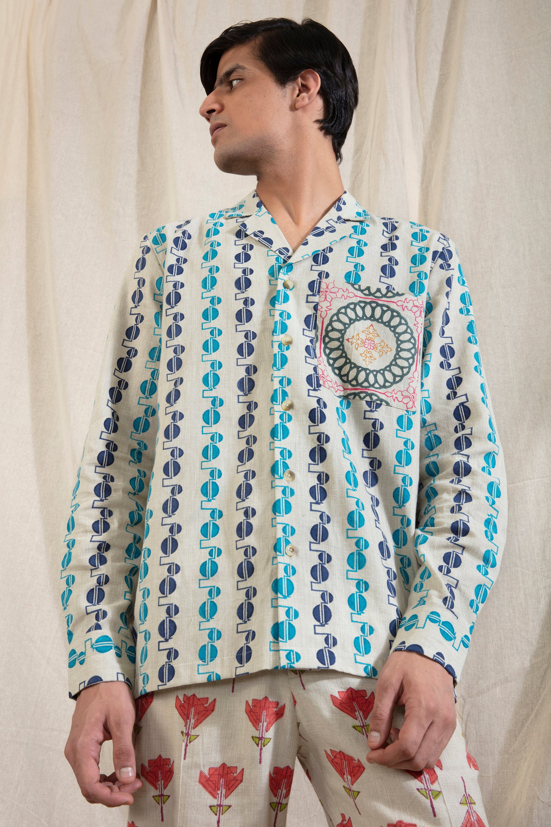 Anushe Pirani Camp Collar Shirt