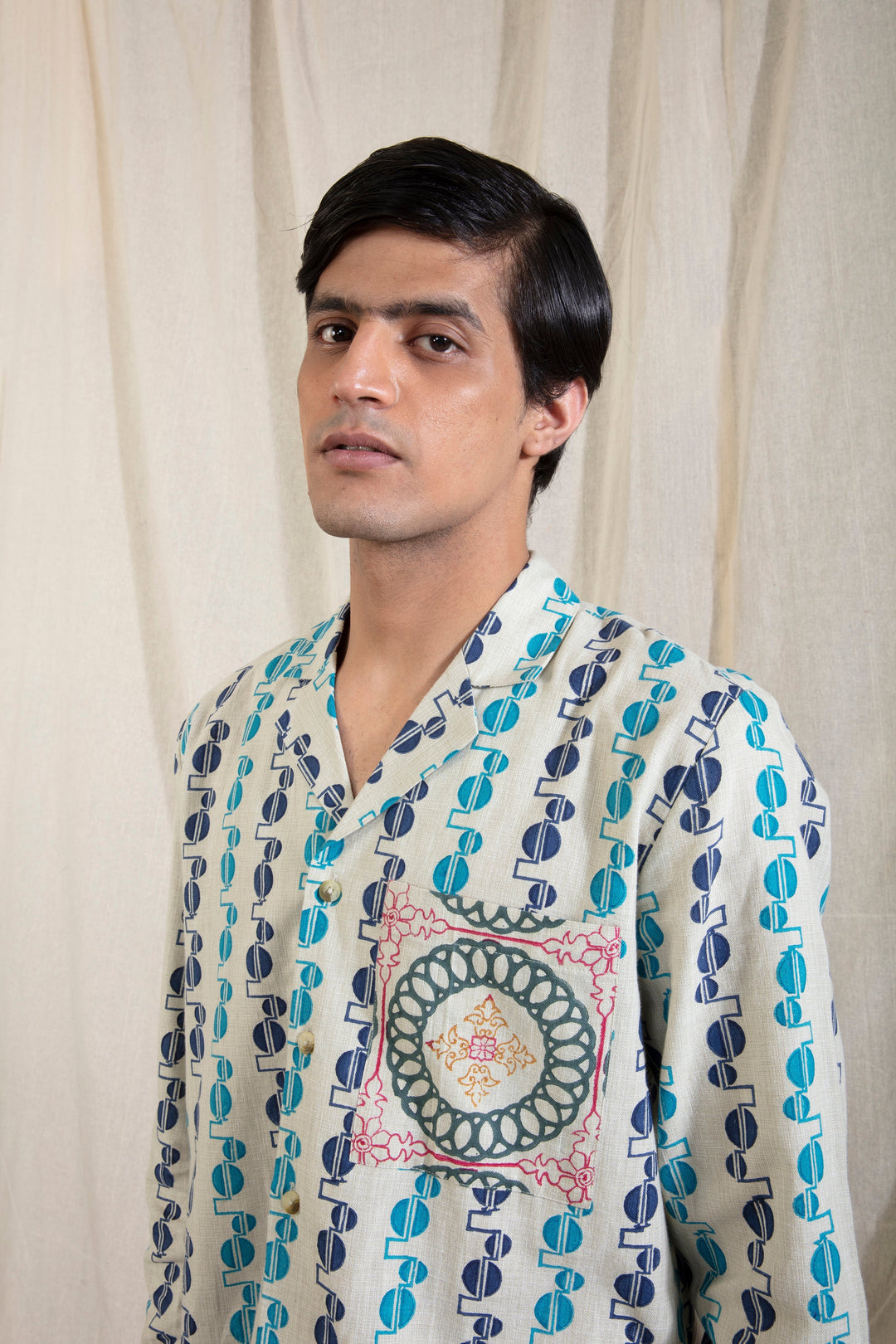 Anushe Pirani Camp Collar Shirt