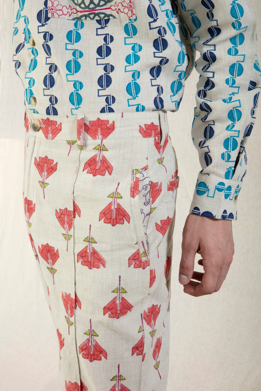 Anushe Pirani Rose Capris