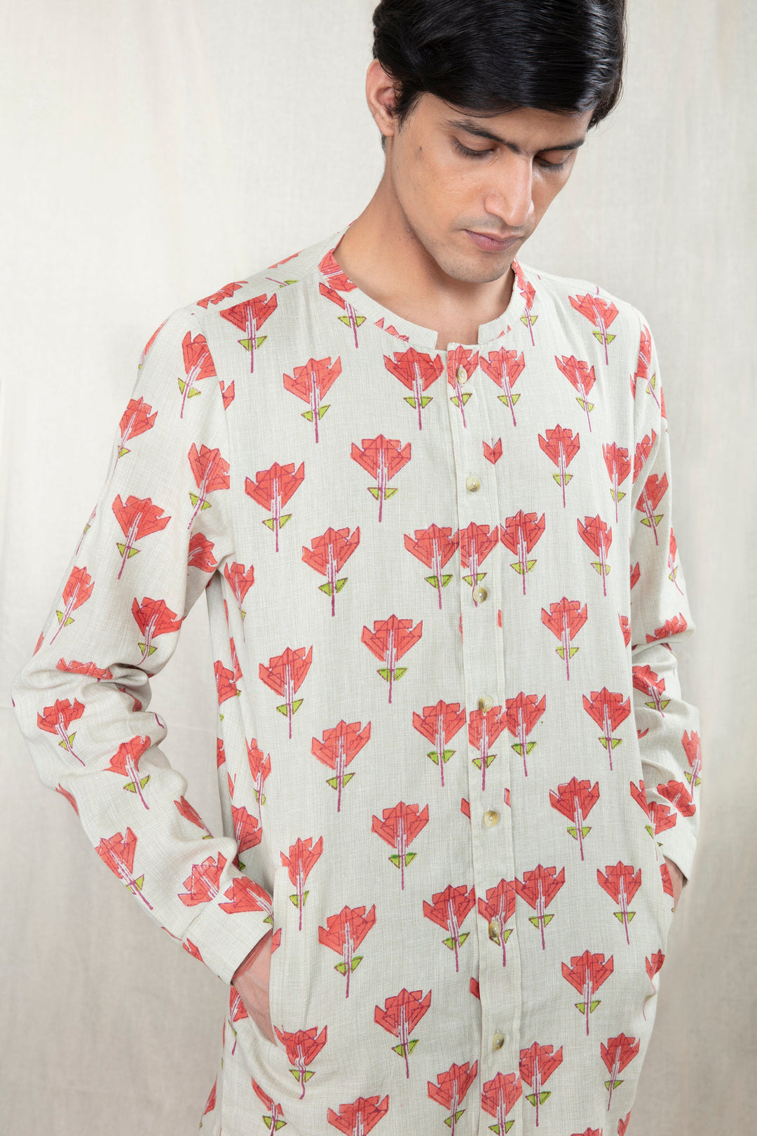 Anushe Pirani Button-up Edge Shirt