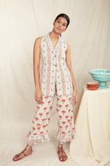 Anushe Pirani Notch Lapel Vest