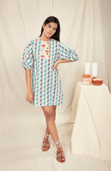 Anushe Pirani Poofy sleeves dress