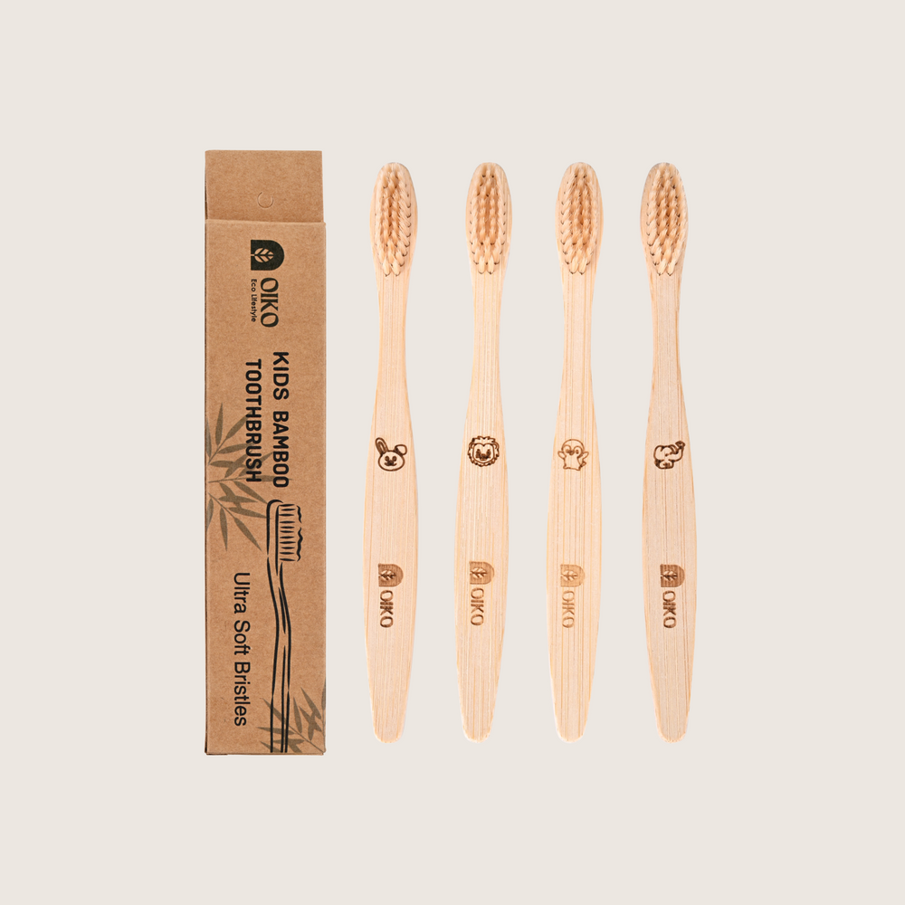 OIKO Kids Bamboo Toothbrush Ultra soft Bristles