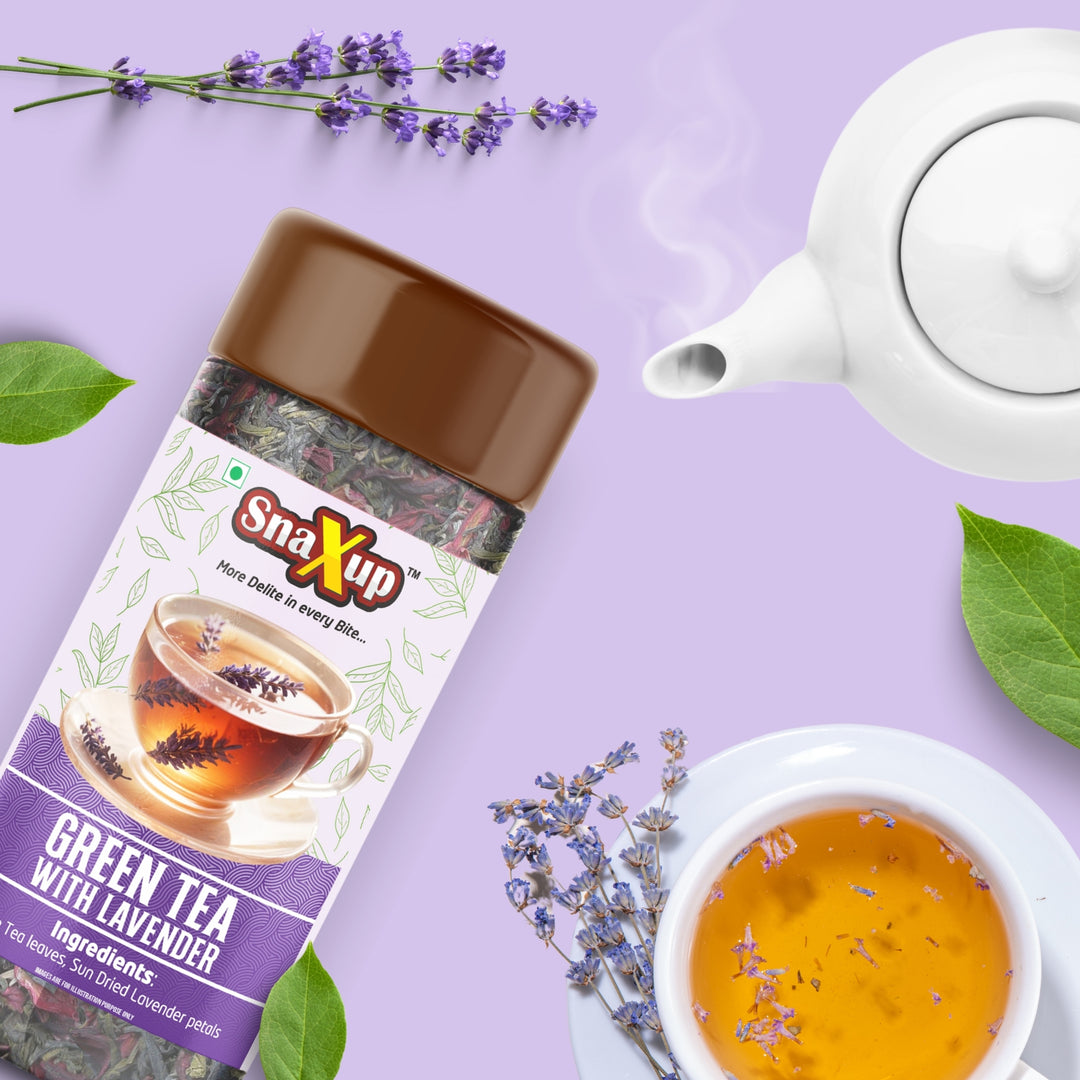 Snaxup Green Tea With Lavender Tea