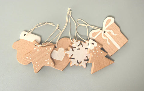 BIRCH & BUG Christmas Ornaments Set of 6