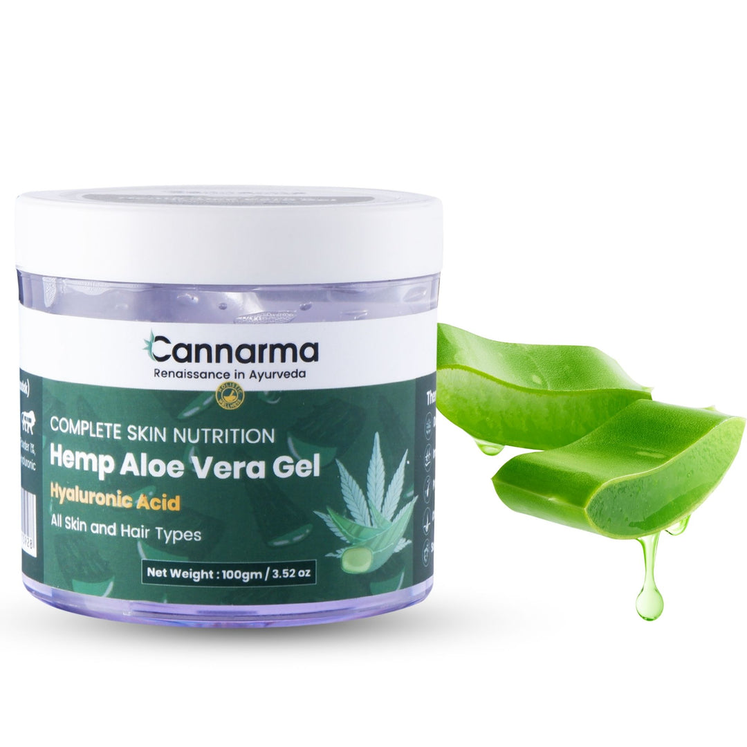 CANNARMA Hemp Aloe Vera Gel | Skin & Hair Gel - 100 grams
