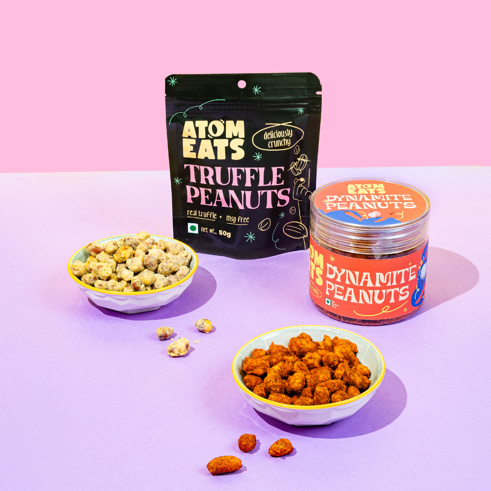 Atom Eats Dynamite Peanuts | (120g Pack X 2) by Atom Eats