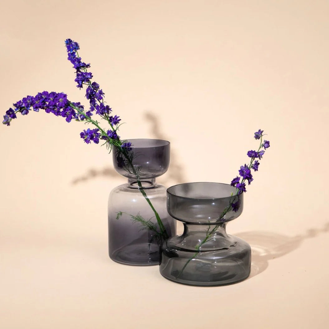 Muun Home Slate Grey Glass Vase