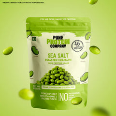 Pune Protein Company Sea Salt Roasted Edamame | 46g Protein
