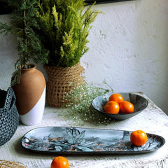 Goomti Nature's Canvas - Decal Elongated Enamel Tray