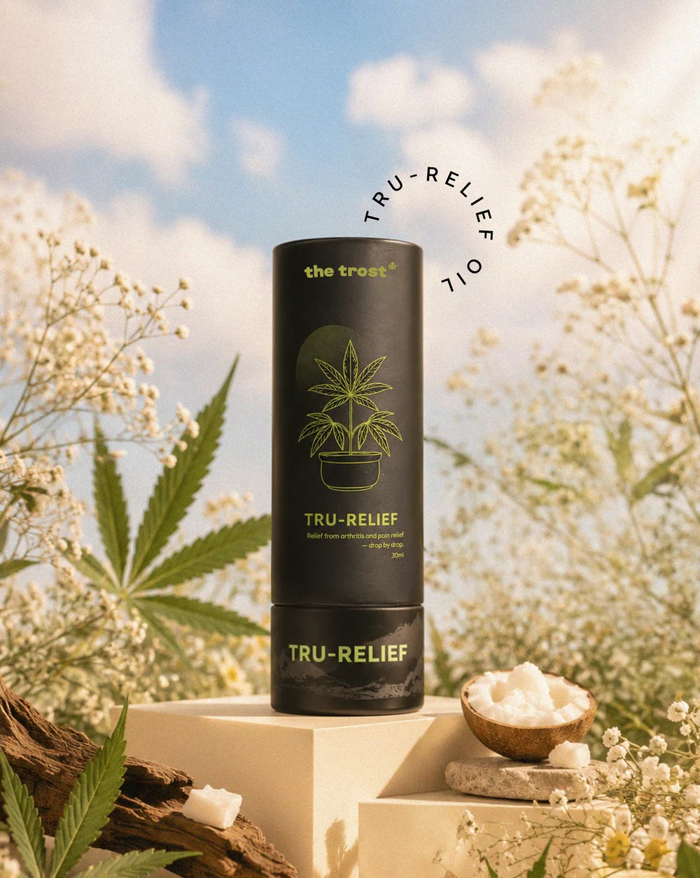 The Trost Tru-Relief Topical CBD Oil for Pain Relief