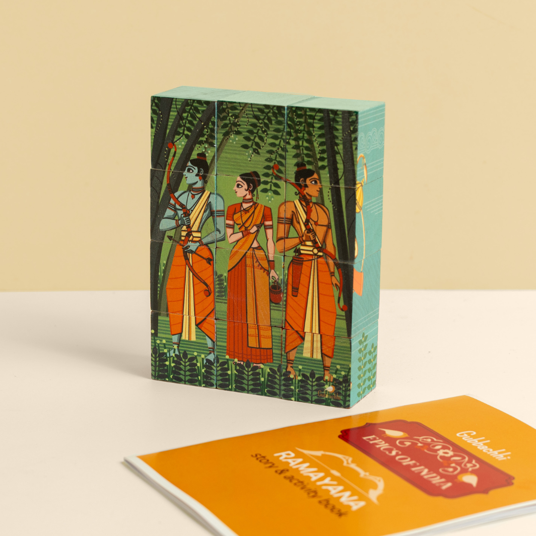 Gubbachhi Ramayana wooden puzzle