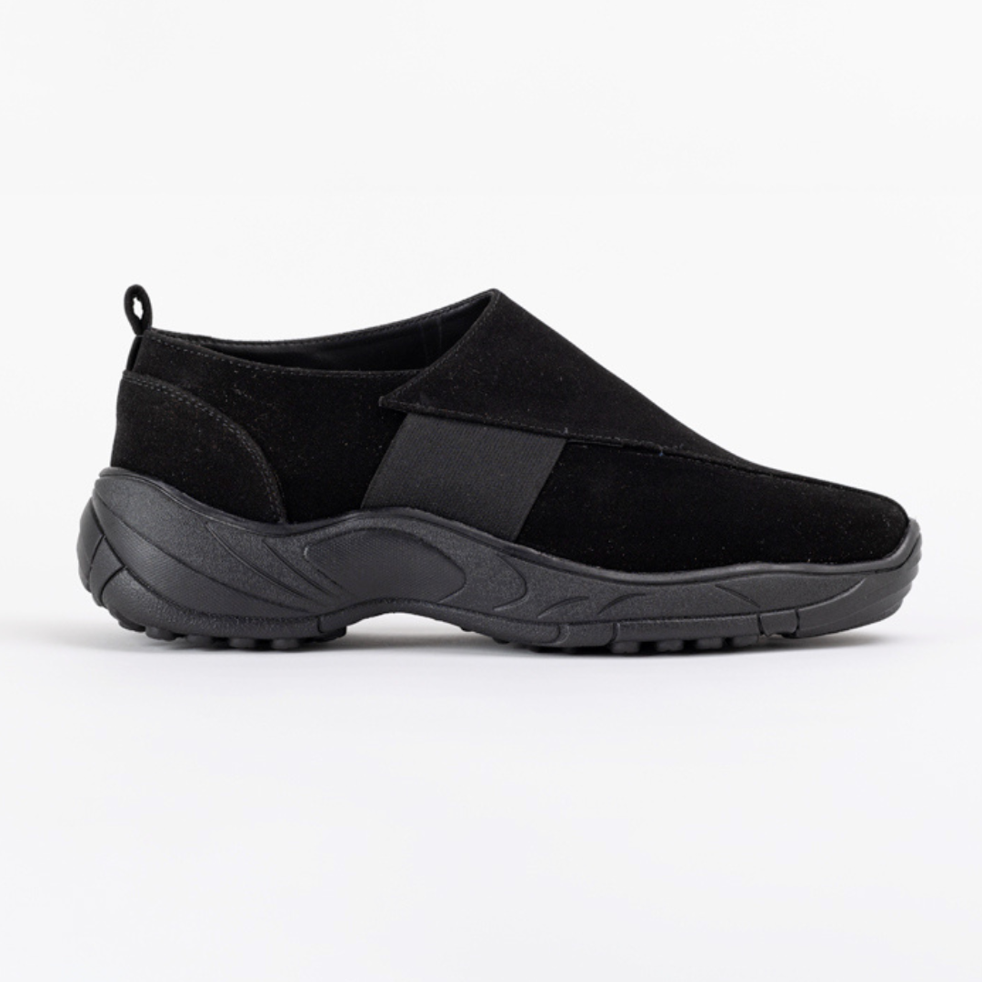 Monkstory Bold Smart Casual Comfy Sneakers - Black