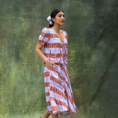 Doodlage Fern Striped Set