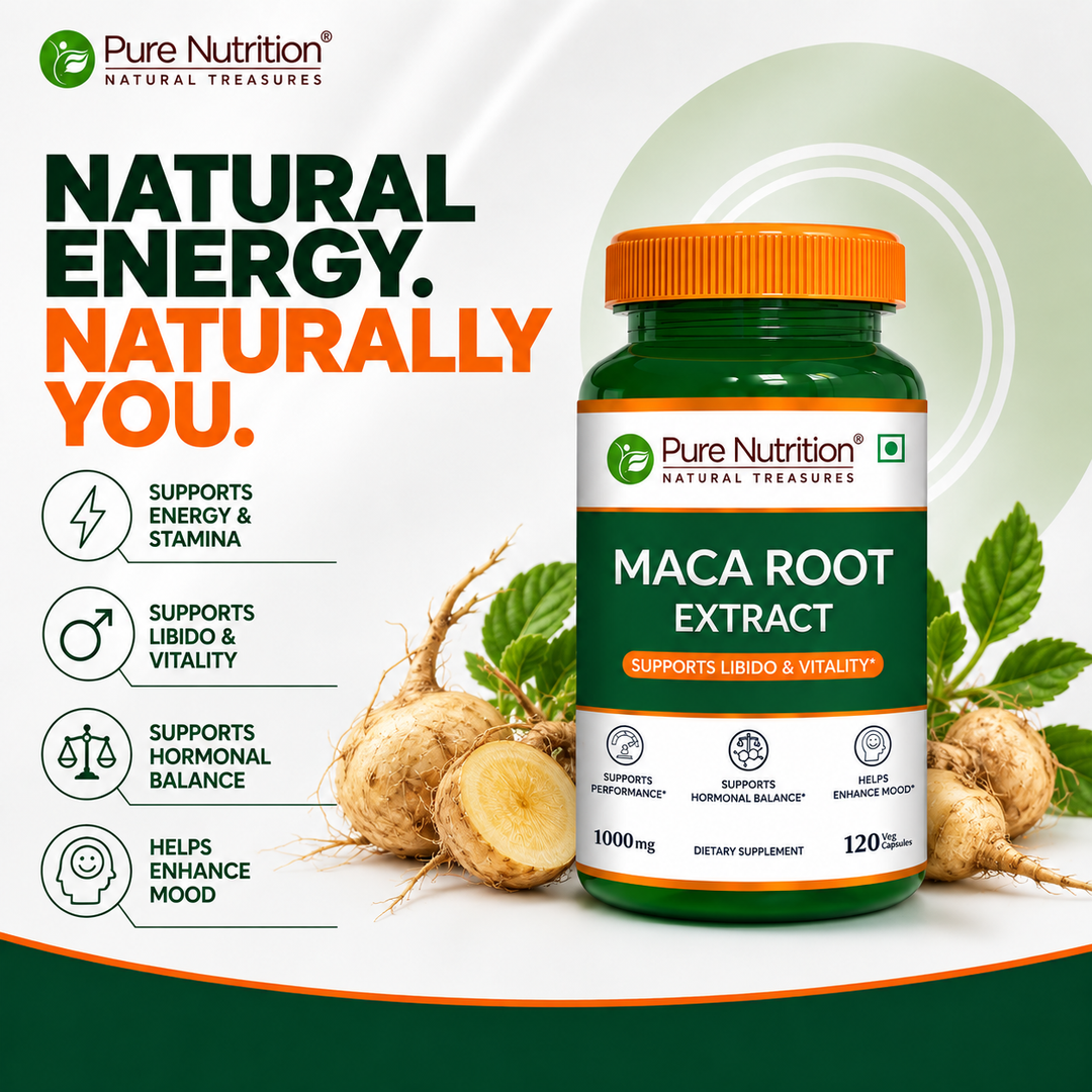 Maca Root Capsules 1000mg | Peruvian Maca Extract | 120 Veg Tablets