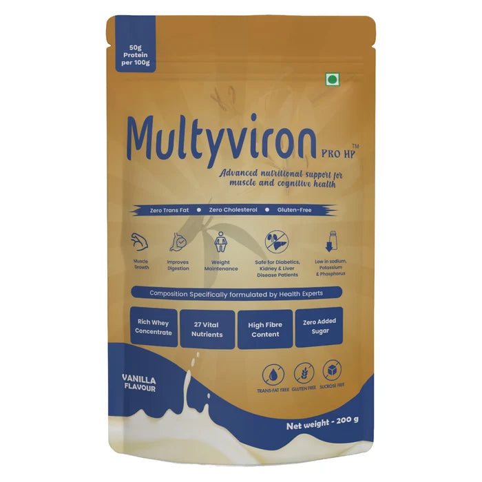 Natural Infusions Multyviron Pro HP – Advanced Nutritional Protein Powder (Vanilla Flavour) – 200g