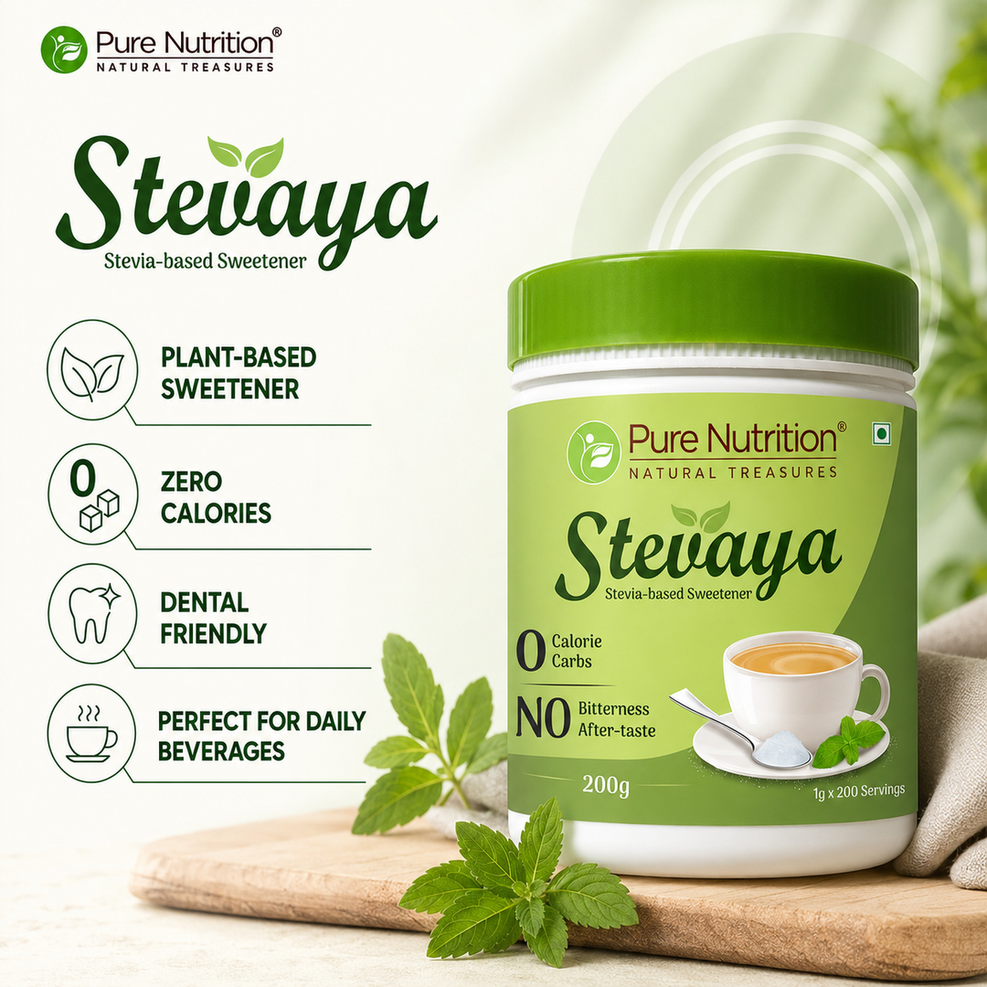 Stevaya Natural Stevia Sweetener – 200g | Zero Calorie Sugar Substitute