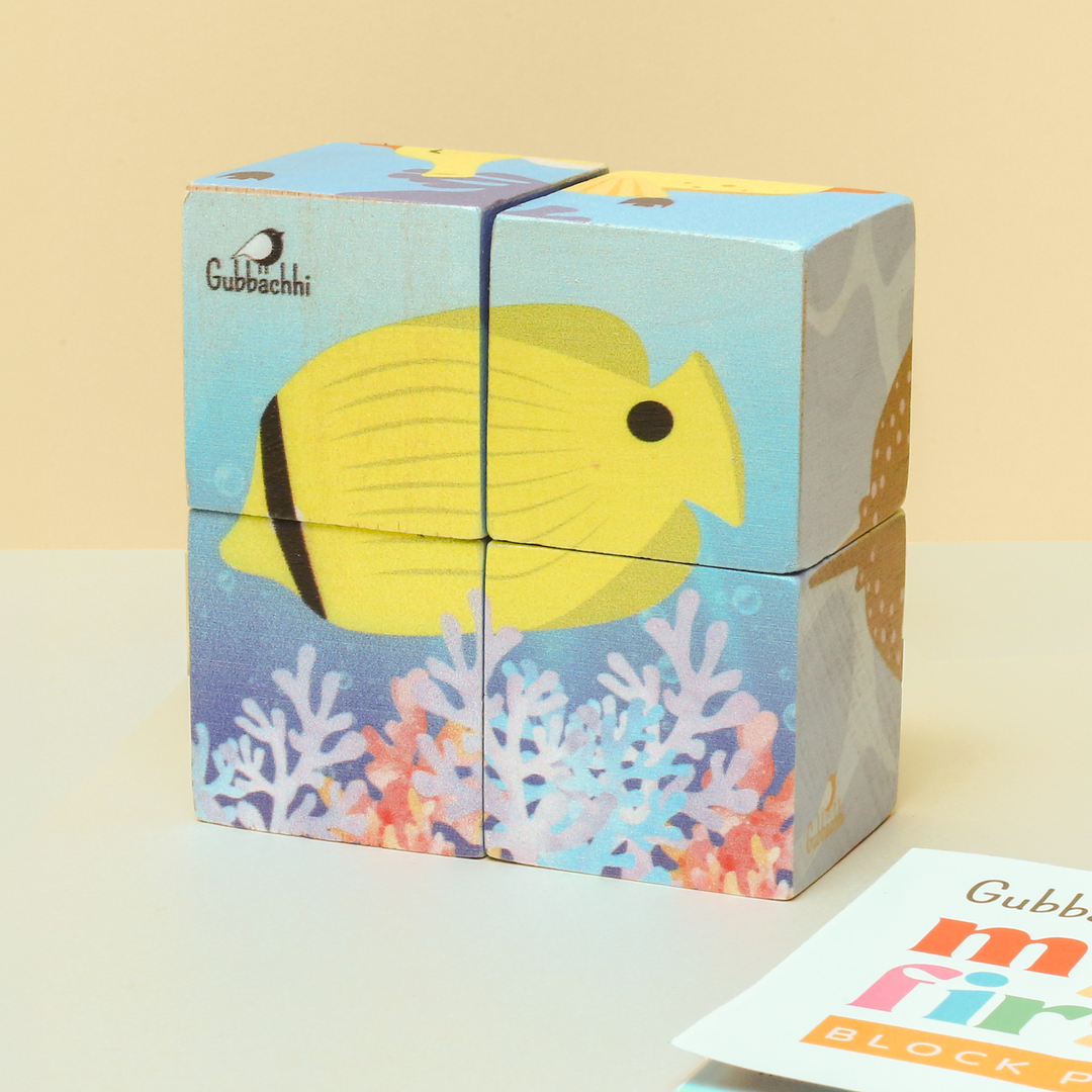 Gubbachhi My First Block Puzzles - sea