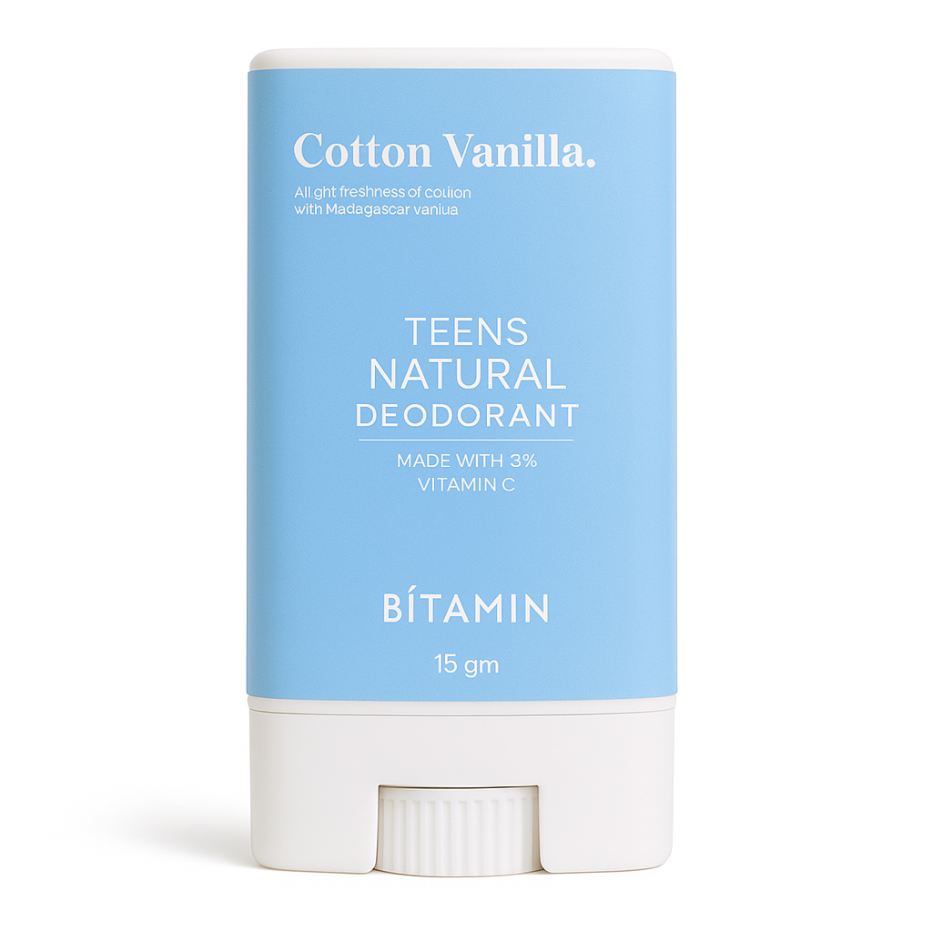 Bitamin Cotton Vanilla Teens Natural Deodorant - 15 g