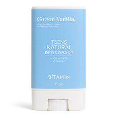 Bitamin Cotton Vanilla Teens Natural Deodorant - 15 g