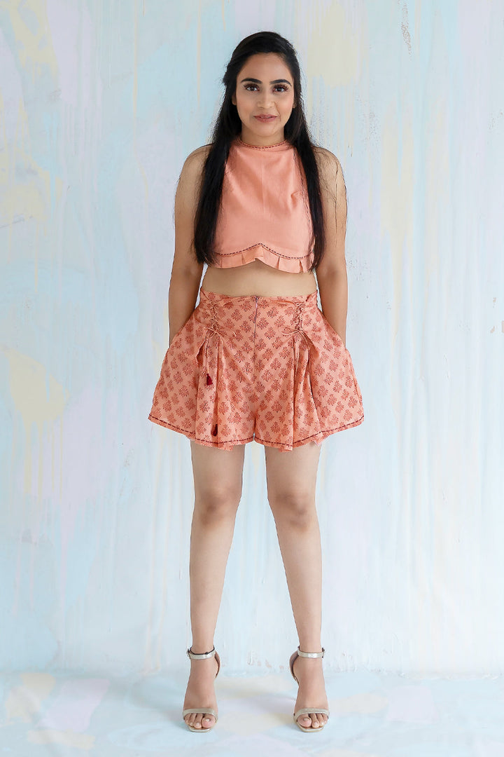 ITIDOR Illa Blouse - High Halter Neck, Back Opening