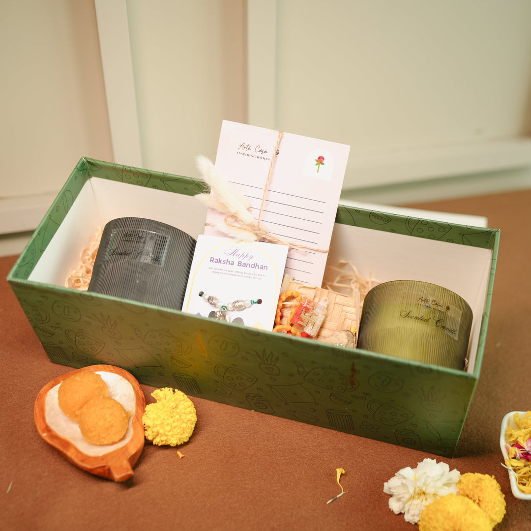 fragnance lover rakhi hamper for bhai bhabhi