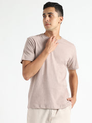 LivBio Men's T-Shirt | Soil Brown | 100% Organic Cotton | Naturally Dyed Fiber | Casual Crew Neck