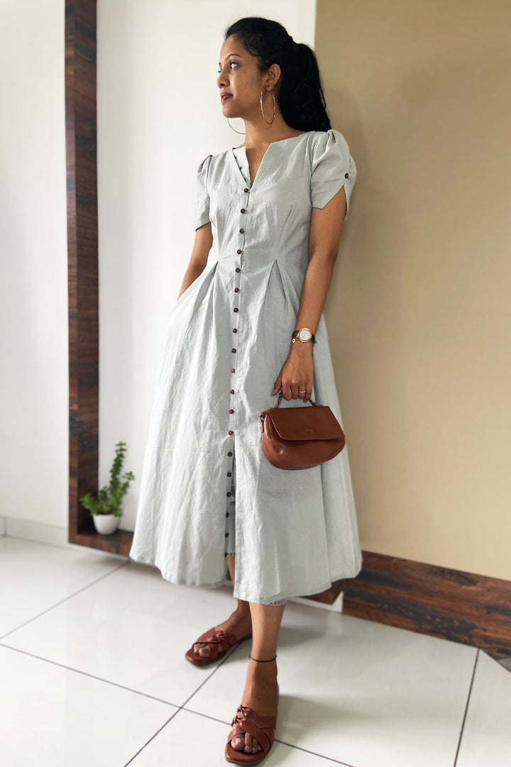 ITIDOR Ersa Kurti - Overlapped Puffed Sleeve