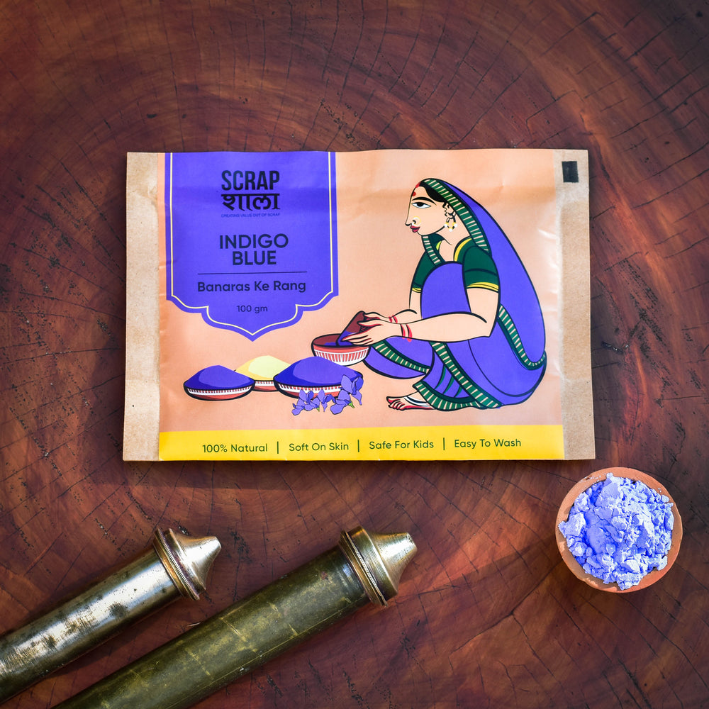 Scrapshala Natural Gulaal | Blue | 200g