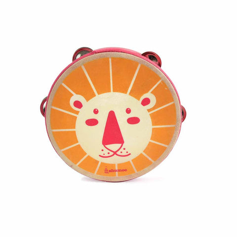 Shumee Wooden Lion Tambourine
