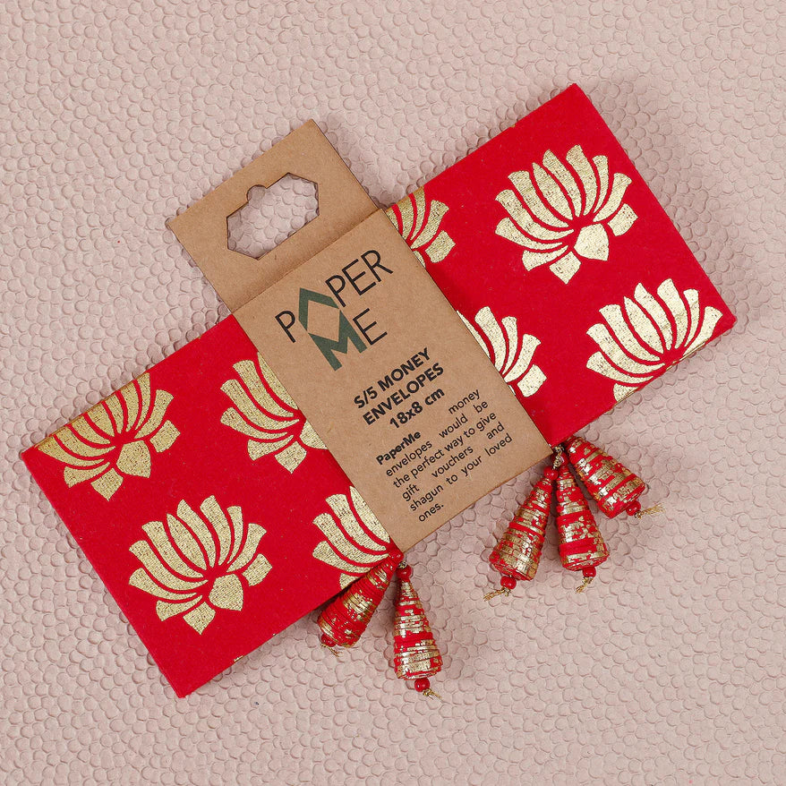 Lotus Money Envelope - 10 pc