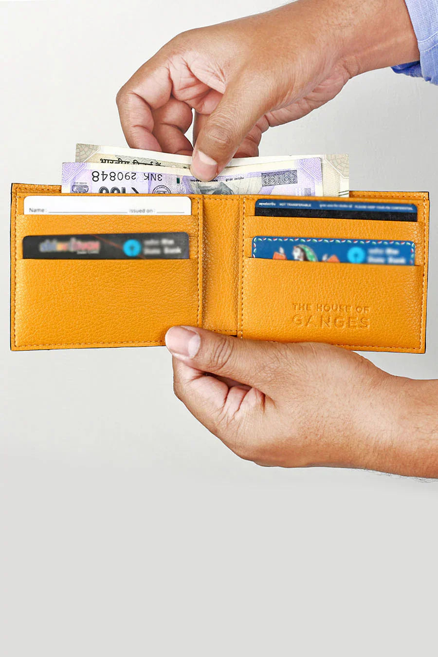 The House of Ganges - Thin Bifold Vegan Leather Men Wallet