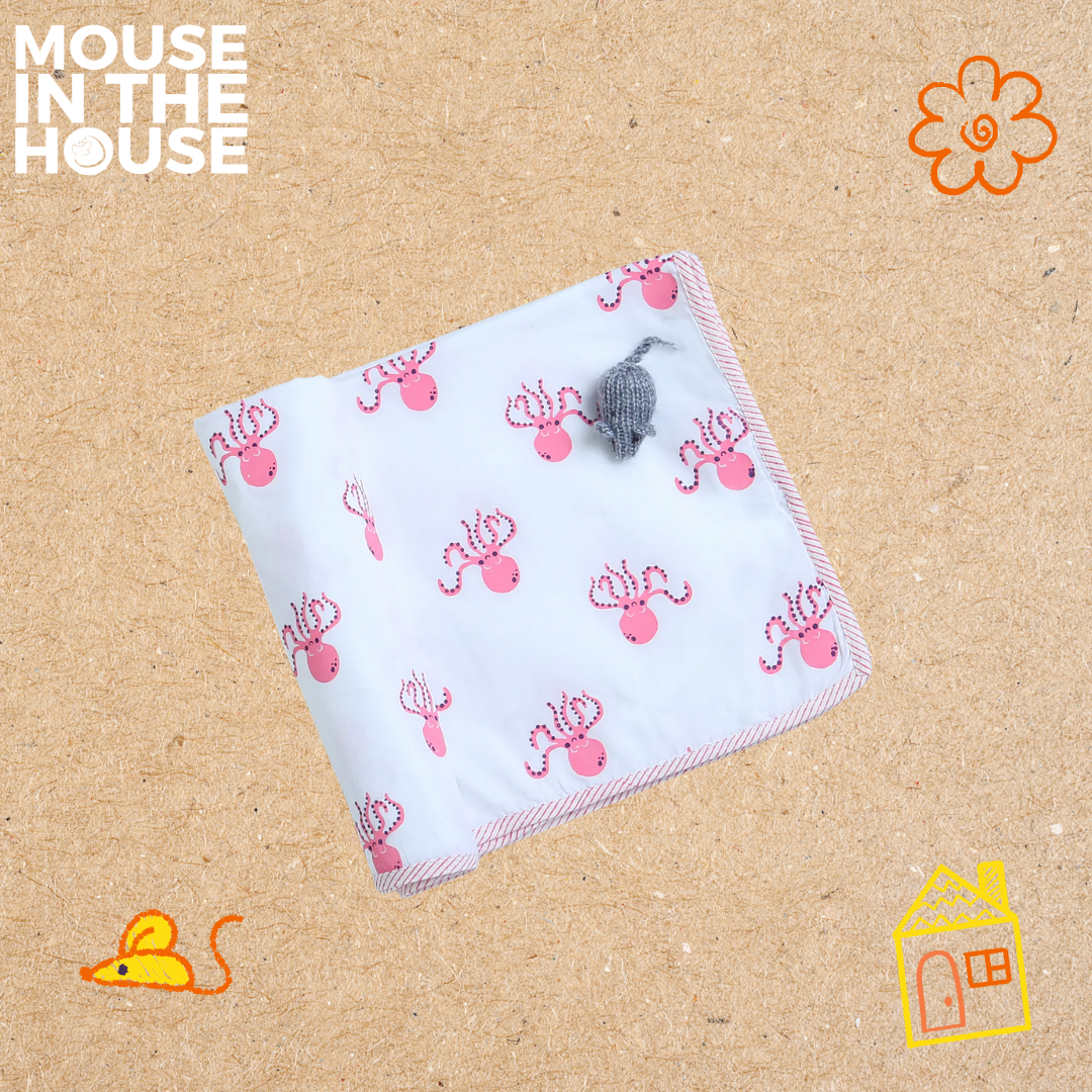Mouse In The House Hearty Octopus -Swaddle