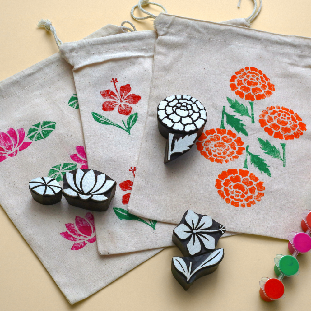 Gubbachhi Stamp art flowers