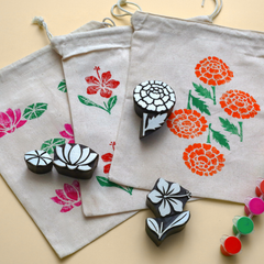 Gubbachhi Stamp art flowers