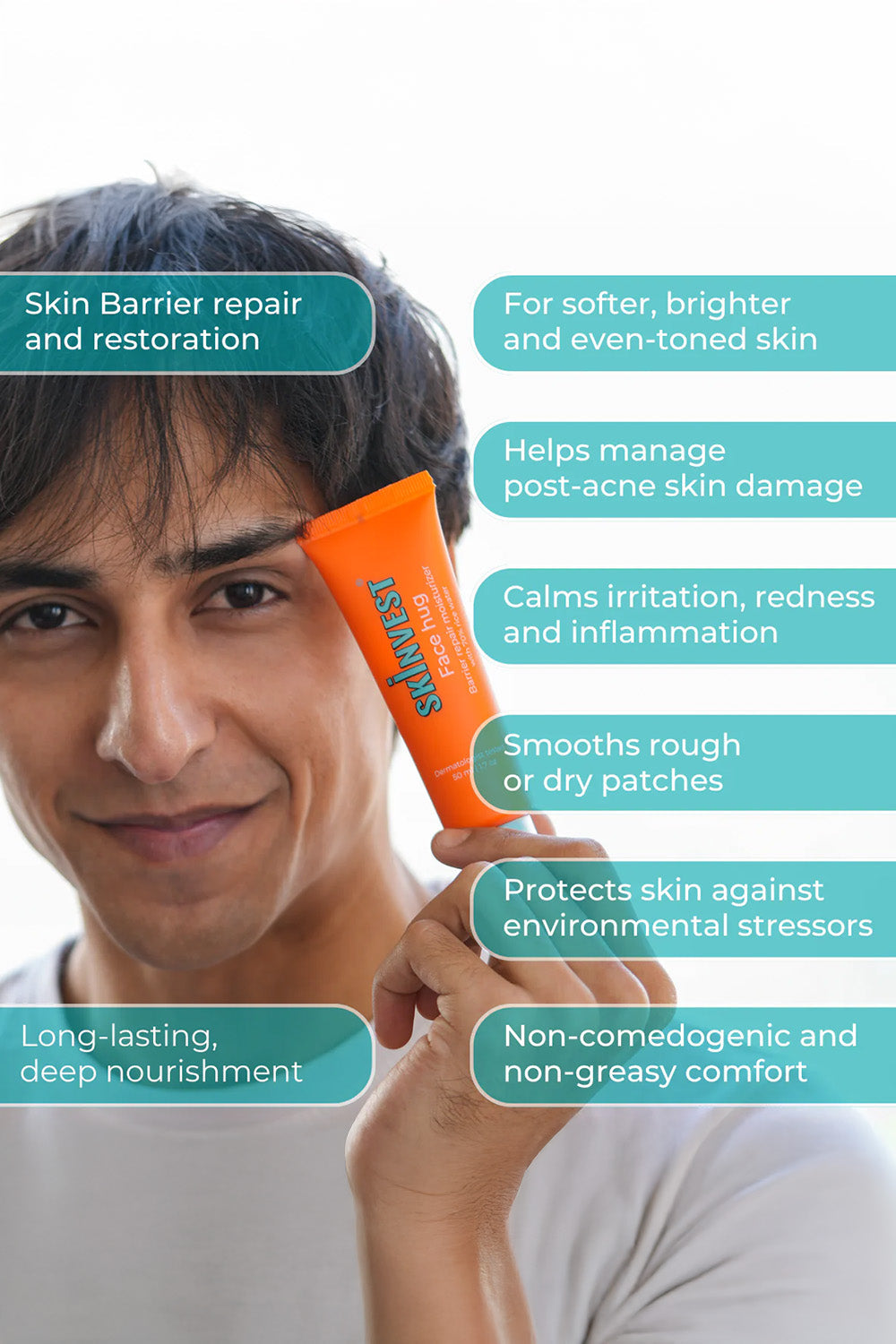 Skinvest Face Hug Face Moisturiser | For All Skin type | 50 ml